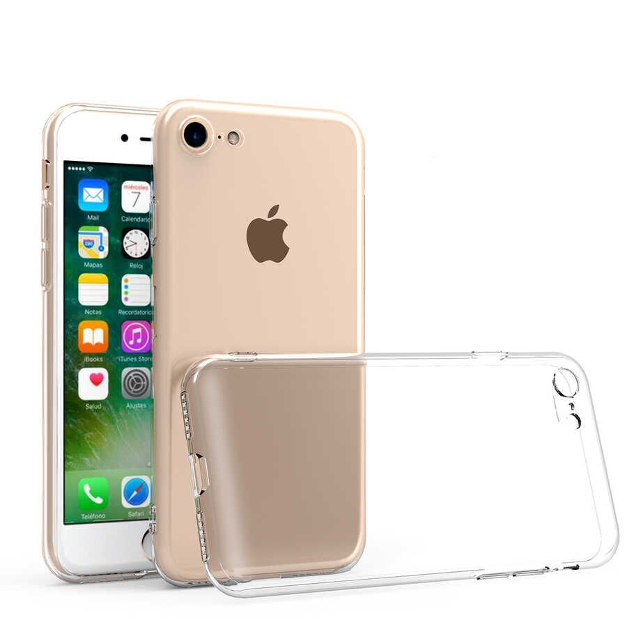 Apple iPhone 8 Kılıf HEPTEKİLETİŞİM Kamera Korumalı Süper Silikon Kapak