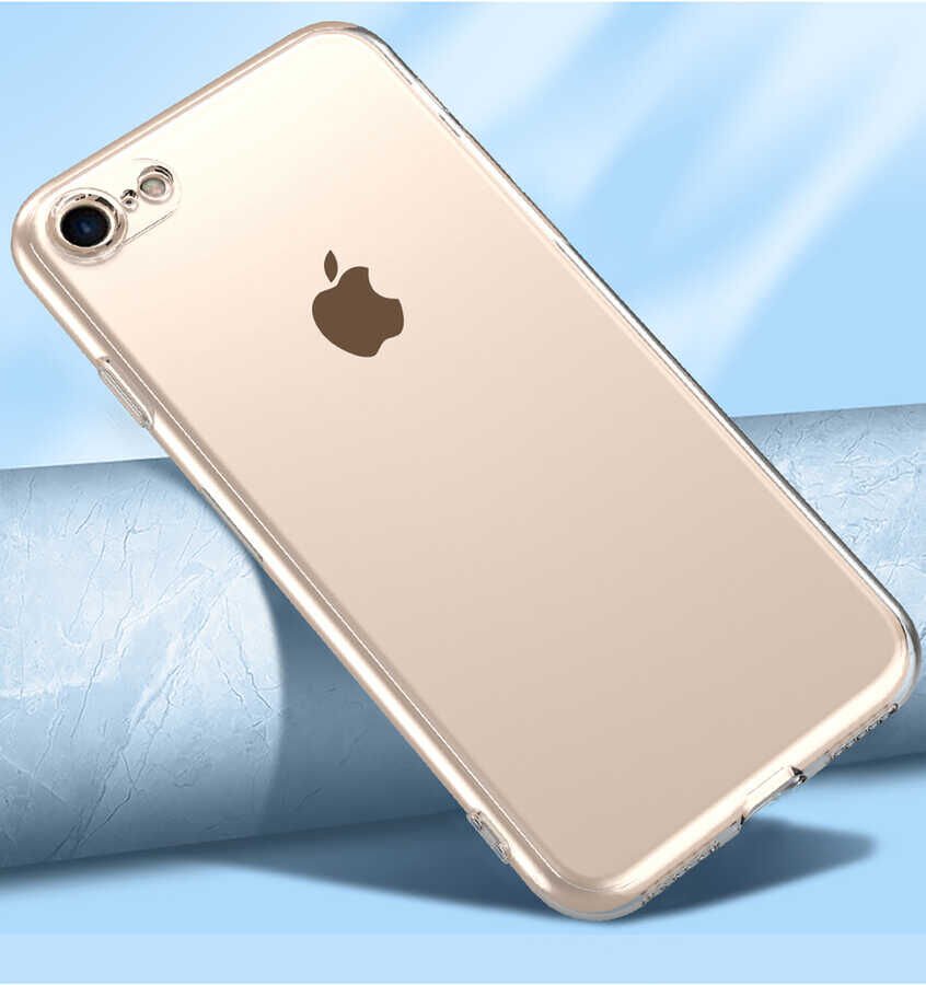 Apple iPhone 8 Kılıf HEPTEKİLETİŞİM Kamera Korumalı Süper Silikon Kapak