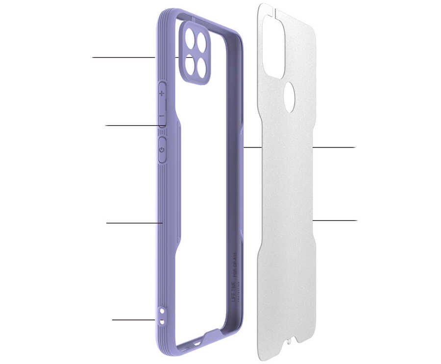 Oppo A15S Kılıf HEPTEKİLETİŞİM Parfe Kapak