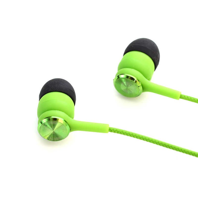 Yüksek Kalite ve Ses Performanslı Kulaklık (ER03 3.5mm Kulaklık) Yeşil