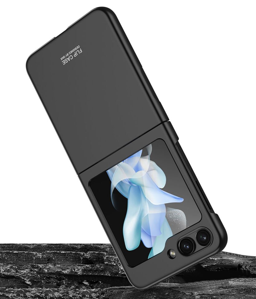 Samsung Galaxy Z Flip 5 Kılıf Mat Görünümlü Ultra İnce Sert Kıpta Kapak Mor