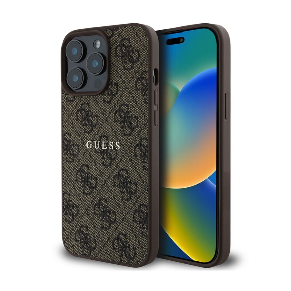 Apple iPhone 14 Pro Max Kılıf Guess Orjinal Lisanslı Magsafe Şarj Özellikli 4G Desen Yazı Logolu Kapak