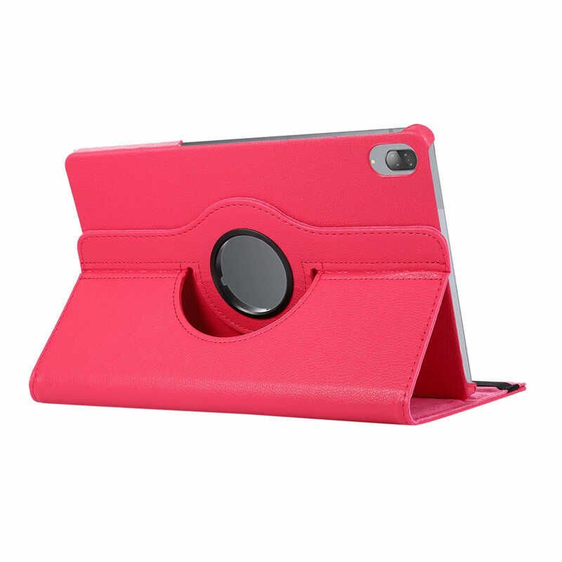 Lenovo M10 Tb-x505f X505x X605l X605f Kılıf Dönebilen Standlı (D-T) Pembe Koyu