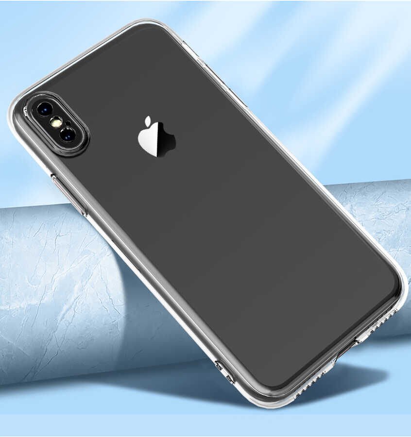 Apple iPhone XS Max 6.5 Kılıf HEPTEKİLETİŞİM Kamera Korumalı Süper Silikon Kapak