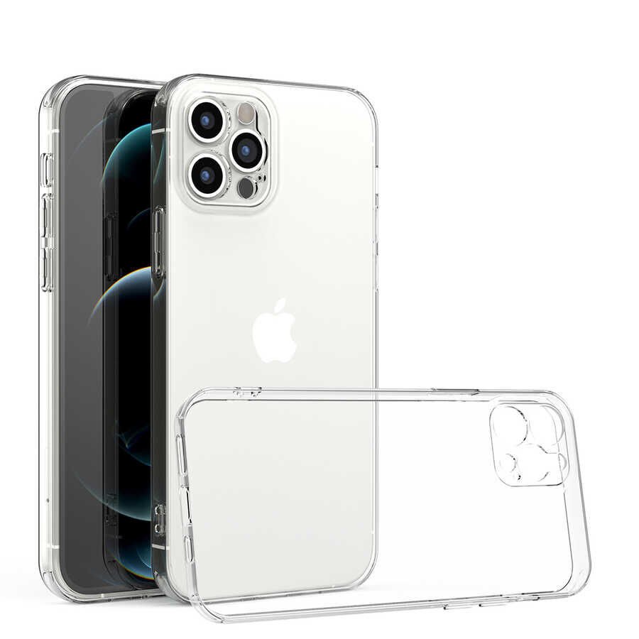 Apple iPhone 12 Pro Kılıf HEPTEKİLETİŞİM Kamera Korumalı Süper Silikon Kapak