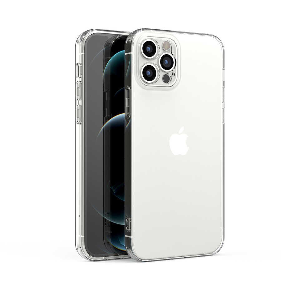 Apple iPhone 12 Pro Kılıf HEPTEKİLETİŞİM Kamera Korumalı Süper Silikon Kapak