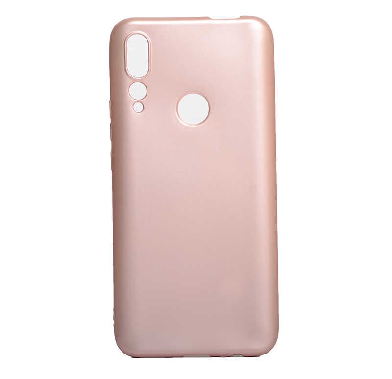 Huawei Y9 Prime 2019 Kılıf Yumuşak Dokulu Soft Esnek İnce Mat Renkli Silikon Kapak (PREMİER) Gold