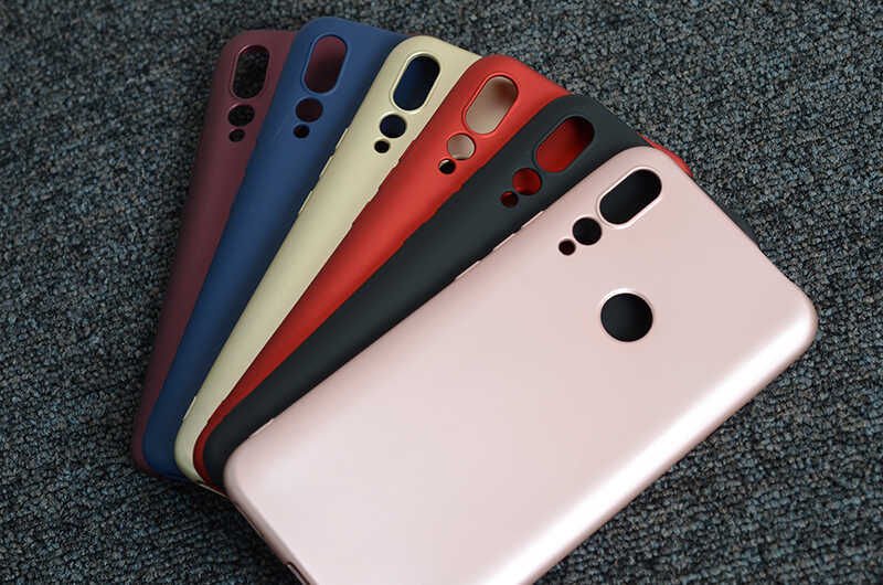 Huawei Y9 Prime 2019 Kılıf Yumuşak Dokulu Soft Esnek İnce Mat Renkli Silikon Kapak (PREMİER) Gold