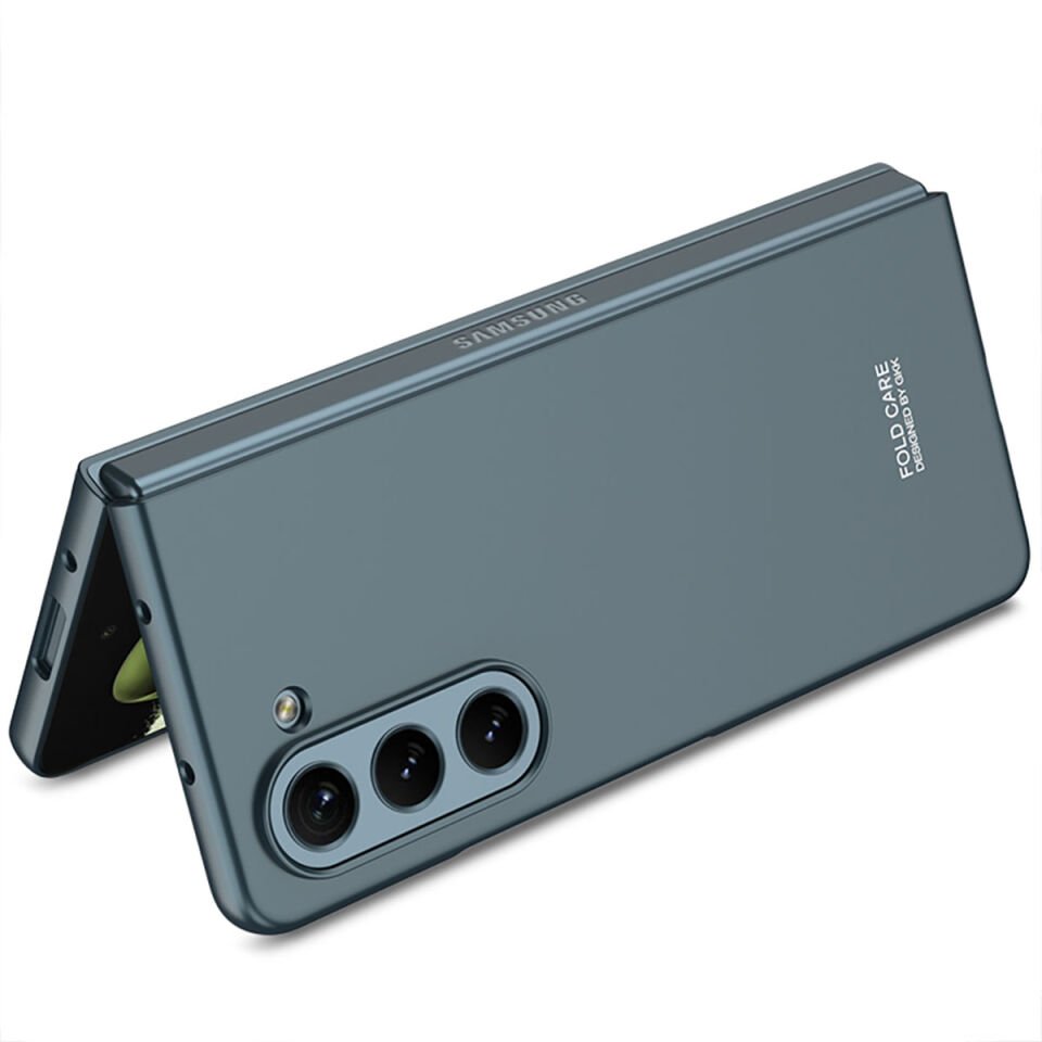 Samsung Galaxy Z Fold 5 Kılıf Mat Görünümlü Ultra İnce Sert Kıpta Kapak Kırmızı
