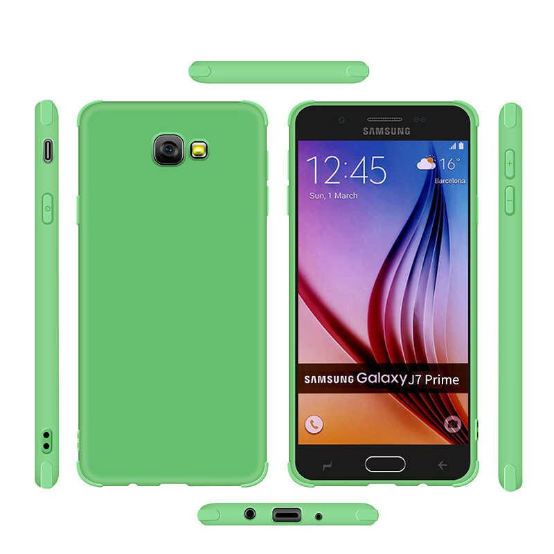 Samsung Galaxy J7 Prime Sililkon Mat Soft Yüzeyli Kapak (NEVA) Gold