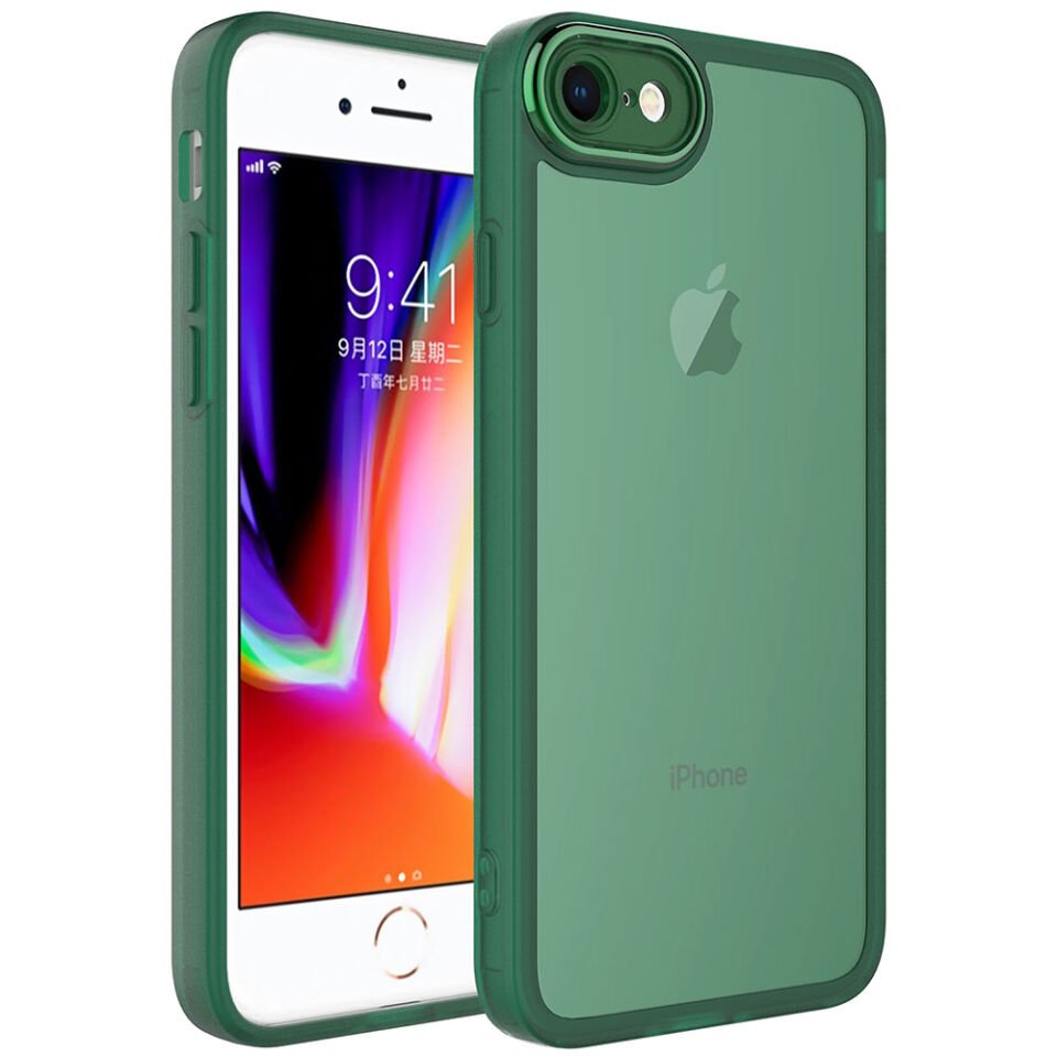 Apple iPhone 8 Kılıf Kamera Korumalı Transparan HEPTEKİLETİŞİM Post Kapak