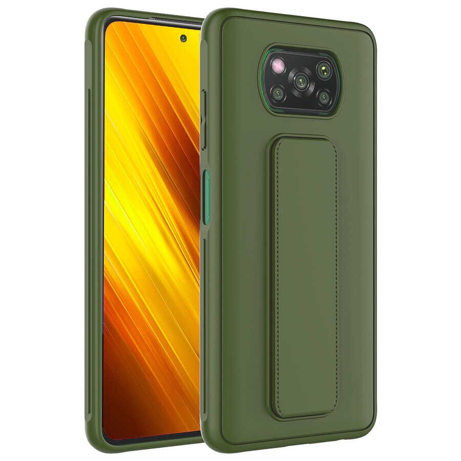 Xiaomi Poco X3 Kılıf HEPTEKİLETİŞİM Qstand Kapak