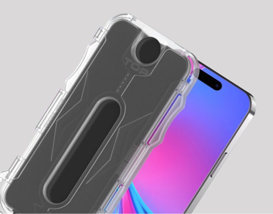 Apple iPhone 15 Pro HEPTEKİLETİŞİM Kolay Uygulama Aparatlı 5D Magic Privacy Glass Hayalet Cam Ekran
