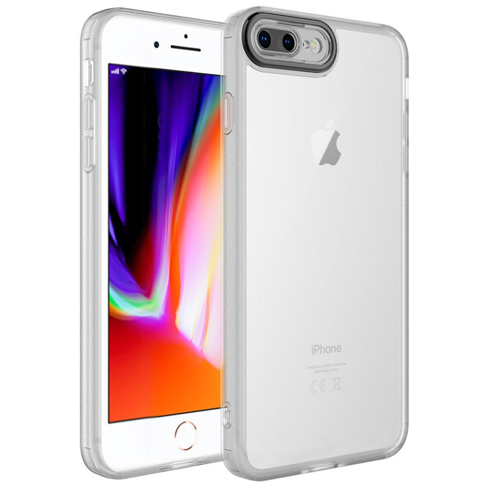 Apple iPhone 8 Plus Kılıf Kamera Korumalı Transparan HEPTEKİLETİŞİM Post Kapak