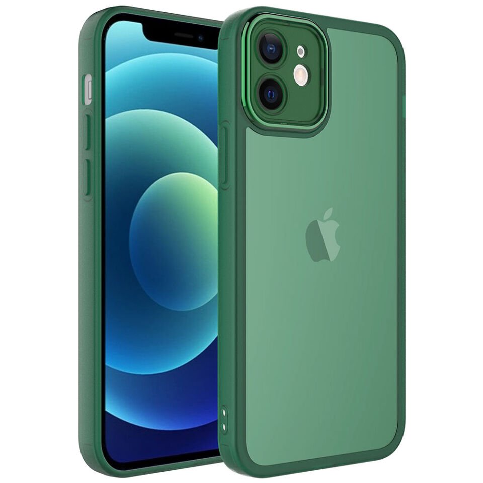 Apple iPhone 12 Kılıf Kamera Korumalı Transparan HEPTEKİLETİŞİM Post Kapak
