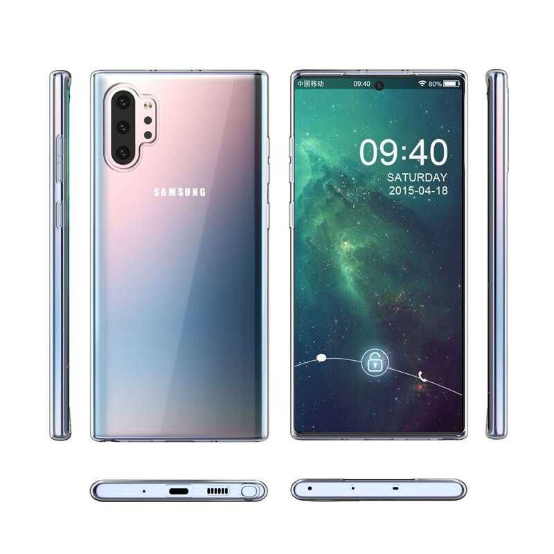 Samsung Galaxy Note 10 Plus Kılıf HEPTEKİLETİŞİM Süper Silikon Kapak