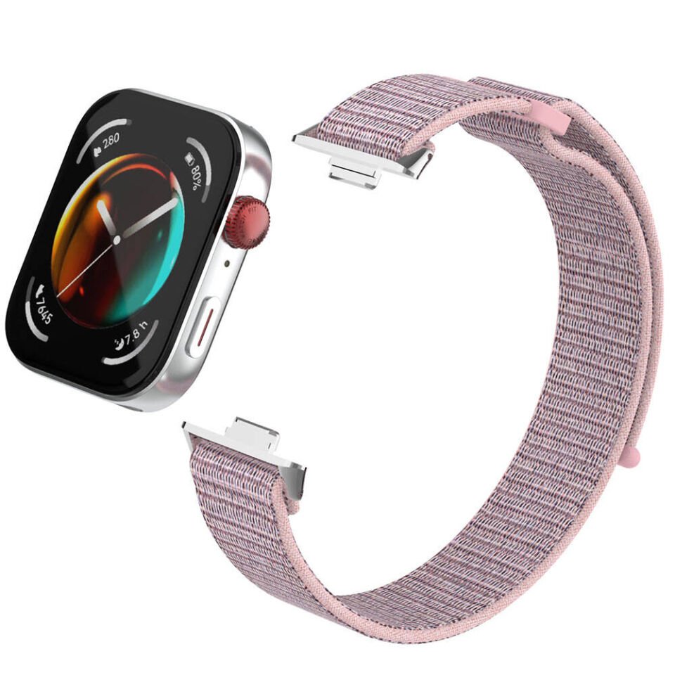 Huawei Watch Fit 3 Hasır Kordon Kaliteli Tasarım (KRD-03) İndigo
