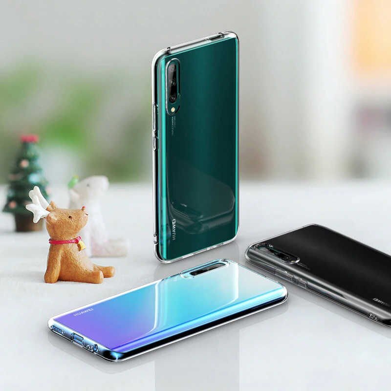 Huawei P Smart Pro 2019 Kılıf HEPTEKİLETİŞİM Süper Silikon Kapak