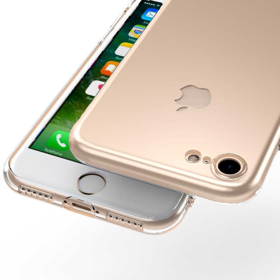 Apple iPhone SE 2022 Kılıf HEPTEKİLETİŞİM Kamera Korumalı Süper Silikon Kapak