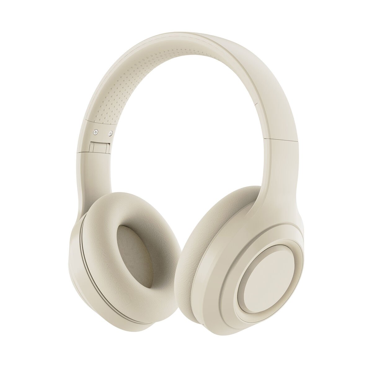 Kulak Üstü Bluetooth Kulaklık Ayarlanabilir ve Katlanabilir Kulaklık (DR-58) Krem