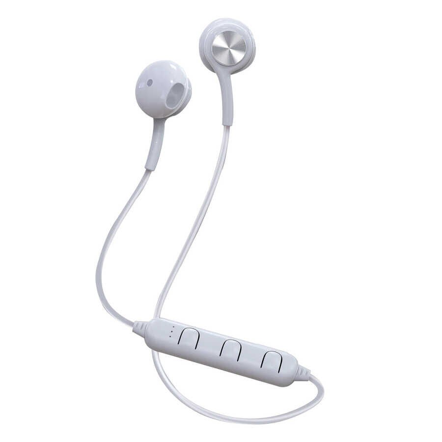Hafif Portatif Kolayca Taşınabilir Dizayn Kulaklık (BTK-ZR57 Sport Serisi Bluetooth Kulaklık) Beyaz