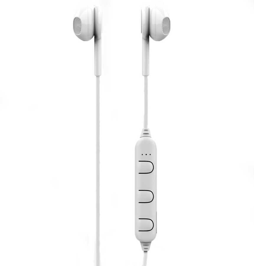 Hafif Portatif Kolayca Taşınabilir Dizayn Kulaklık (BTK-ZR57 Sport Serisi Bluetooth Kulaklık) Beyaz