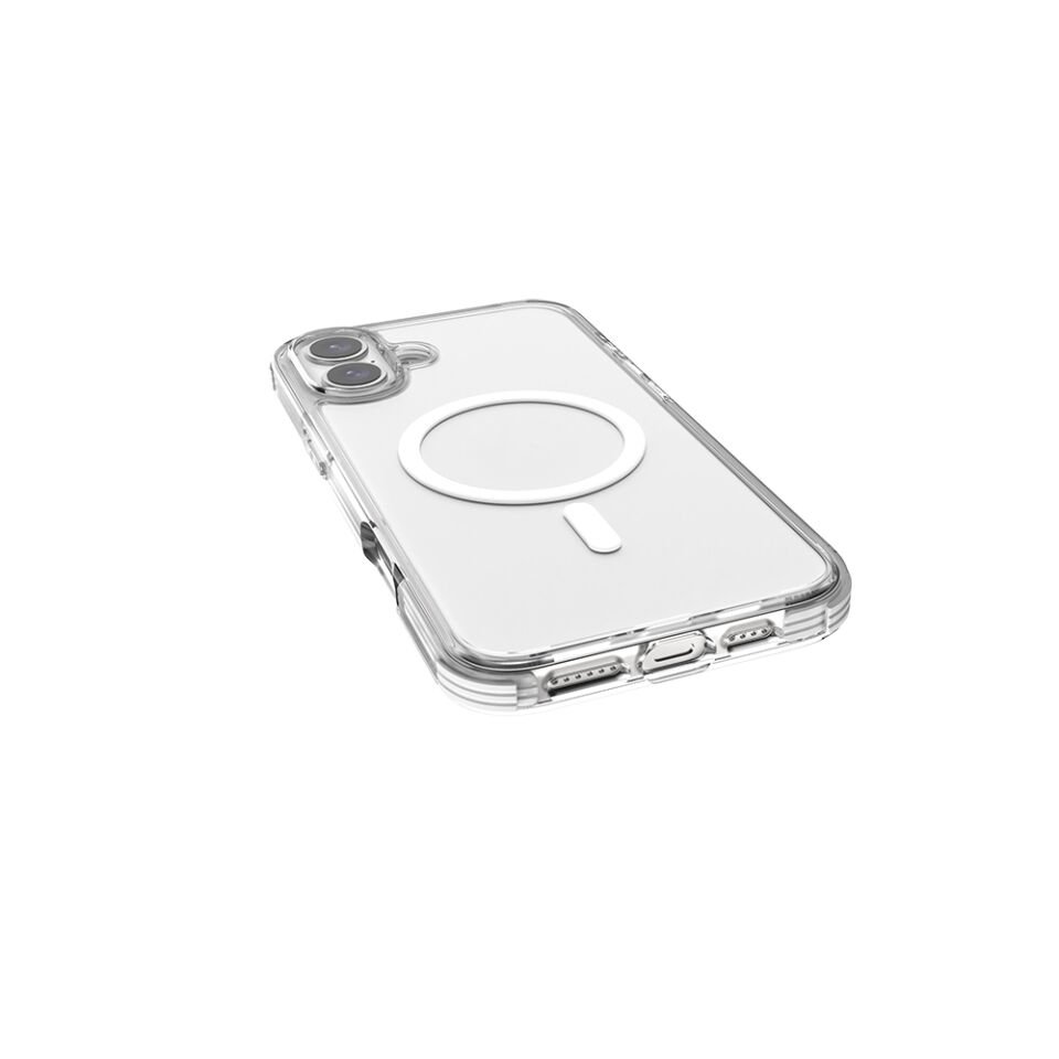 Apple iPhone 16 Plus Kılıf Magsafe Şarj Özellikli Airbag Tasarımlı Raptic Clear Serisi Şeffaf Kapak