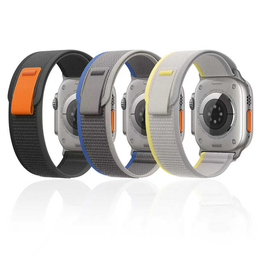 Apple Watch 40mm Wiwu Trail Loop Naylon Örgü İşlemeli Hasır Kordon Strap Kayış