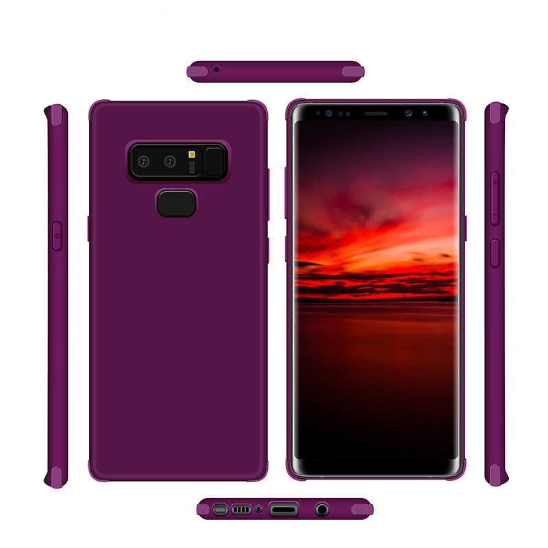 Samsung Galaxy Note 9 Sililkon Mat Soft Yüzeyli Kapak (NEVA) Mor