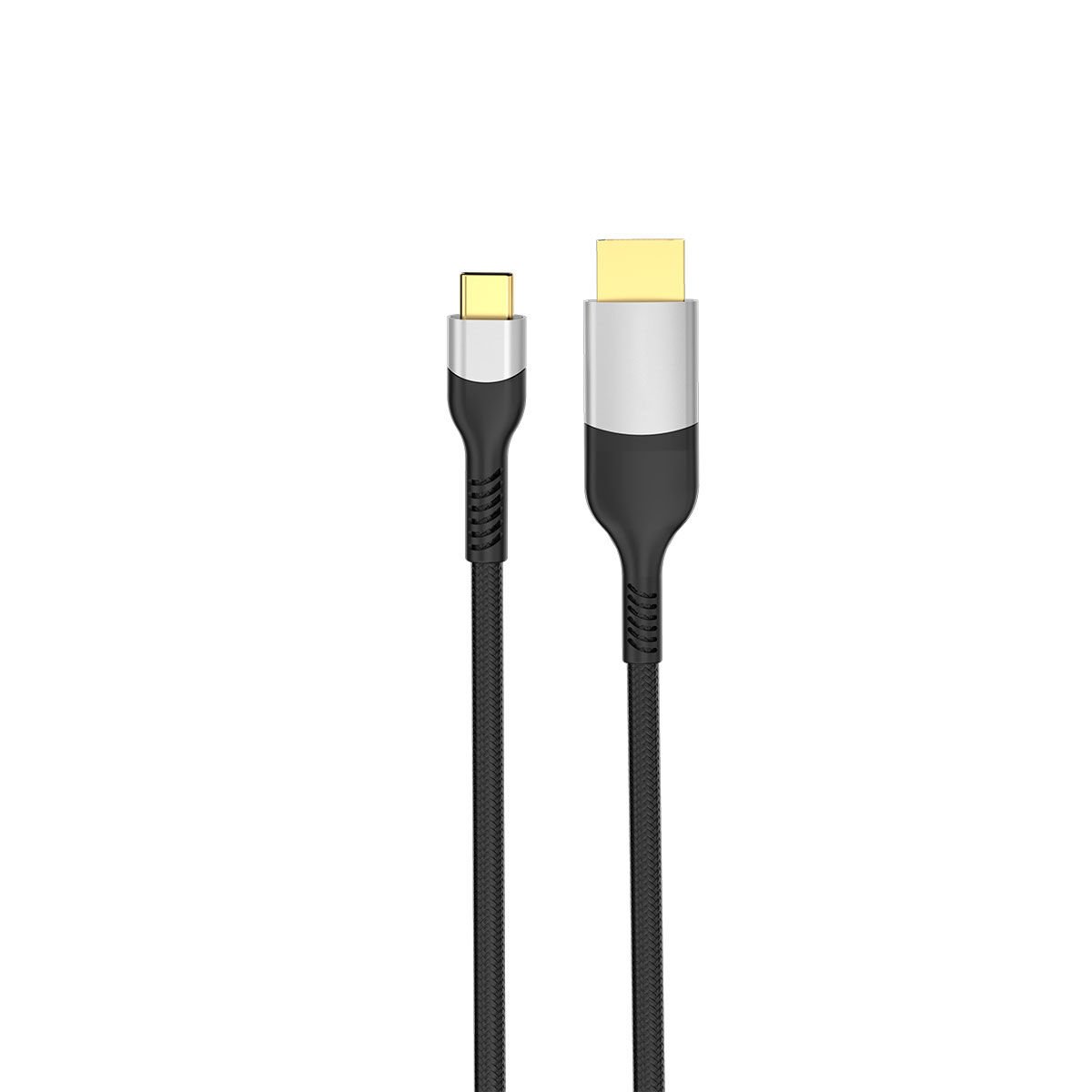 QG08 8K 60 Hz Görüntü Kalitesi Type-C to Display Port Kablo 1.8m Gri