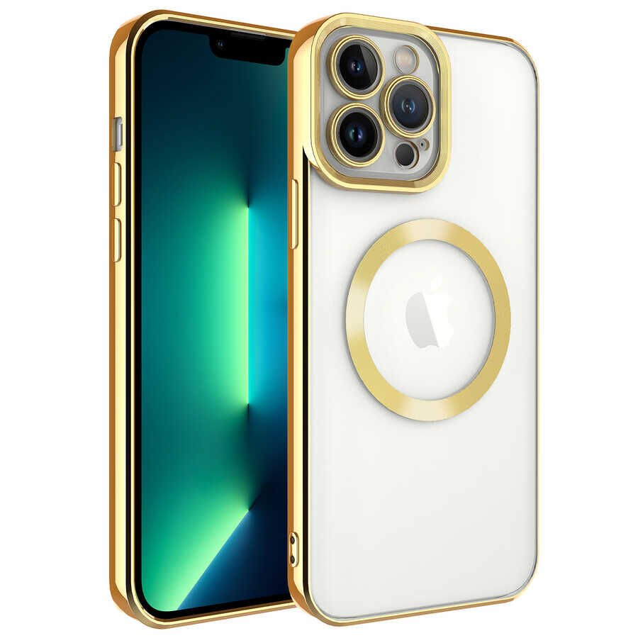 Apple iPhone 13 Pro Kılıf Magsafe Wireless Şarj Özellikli HEPTEKİLETİŞİM Setro Silikon