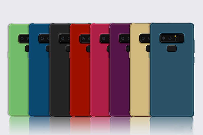Samsung Galaxy Note 9 Sililkon Mat Soft Yüzeyli Kapak (NEVA) Gold