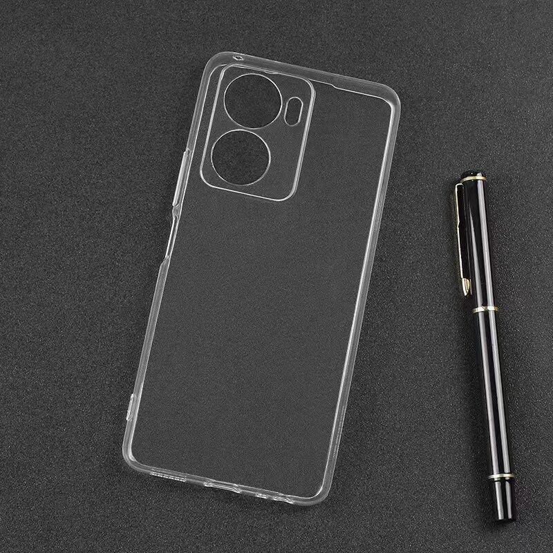 Vivo Y16 Şeffaf Kılıf Yumuşak İnce Tasarımlı Kapak (SÜPER) Renksiz