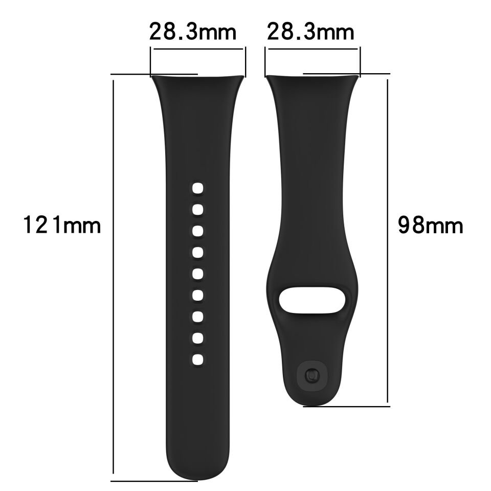 Xiaomi Redmi Watch 3 Uyumlu A+ Kalite Yumuşak Jel Silikon Kordon (KRD-81) Pembe