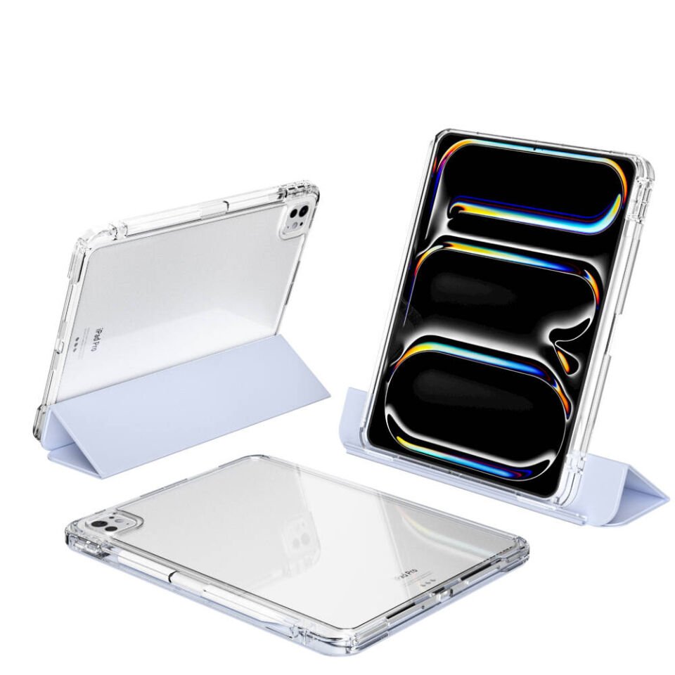 Apple iPad Pro 11 2024 Tablet Kılıf Magnetik Ayrılabilen Airbagli Ultra Korumalı Kapak (Sliding) Açık Yeşil