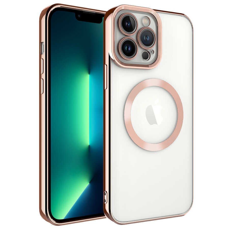 Apple iPhone 13 Pro Max Kılıf Magsafe Wireless Şarj Özellikli HEPTEKİLETİŞİM Setro Silikon
