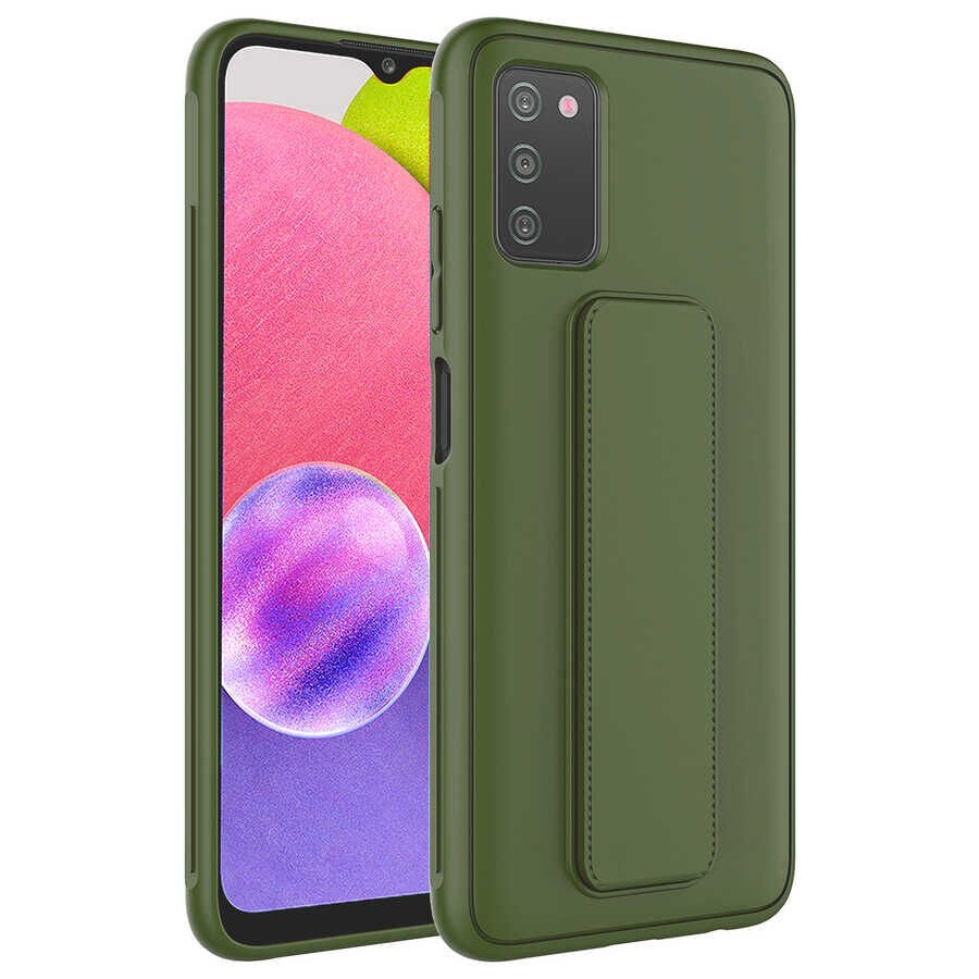 Samsung Galaxy A03S Kılıf HEPTEKİLETİŞİM Qstand Kapak