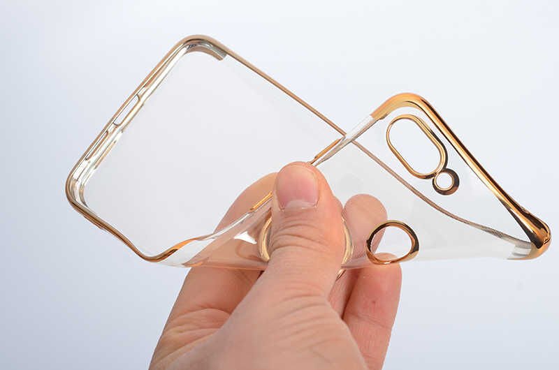 Xiaomi Mi 8 Lite Kılıf Yüzüklü Standlı Silikon Köşeleri Renkli Kapak (GES) Mavi