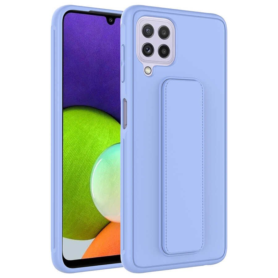 Samsung Galaxy A22 4G Kılıf HEPTEKİLETİŞİM Qstand Kapak