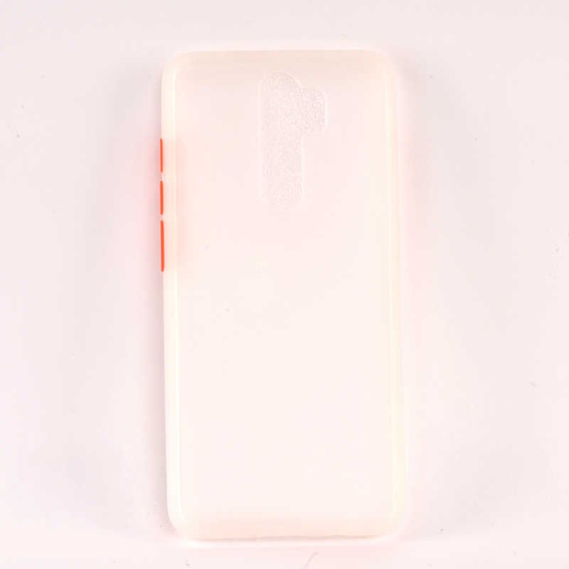 Xiaomi Redmi Note 8 Pro Kılıf Mat Parmak İzi Yapmaz Renkli Tuşlu Sert Silikon Kapak (fri) Renksiz