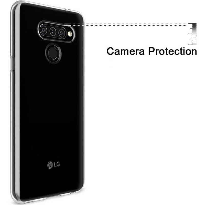 LG Q60 Kılıf HEPTEKİLETİŞİM Süper Silikon Kapak
