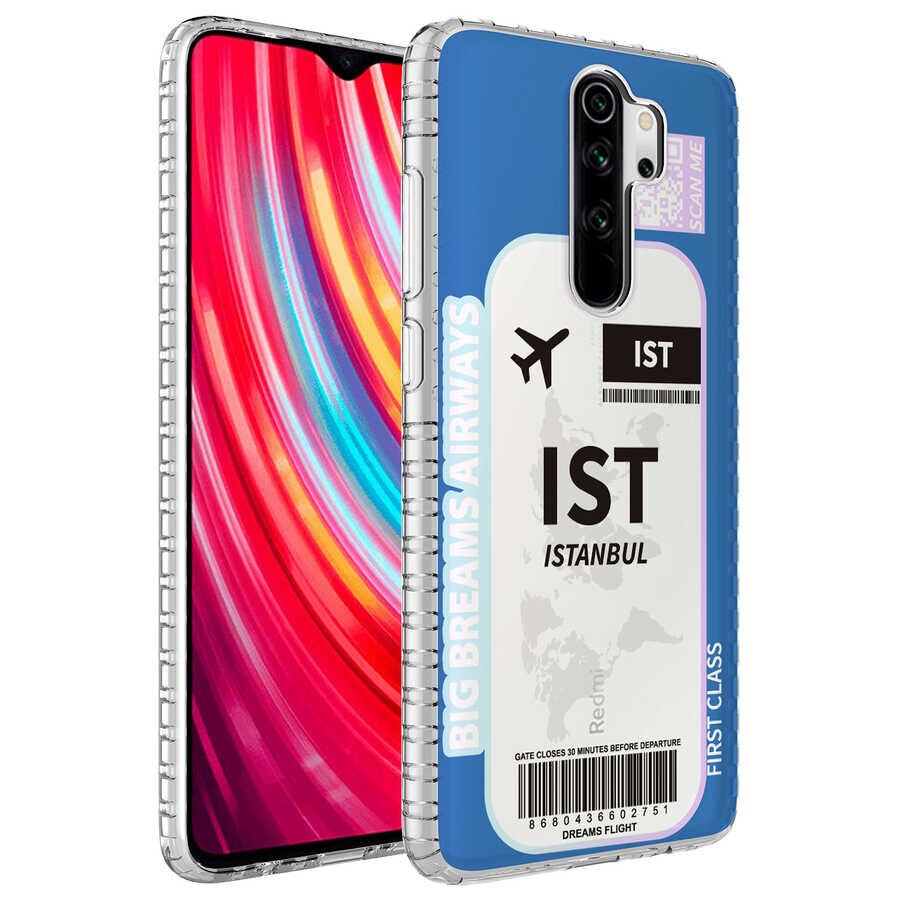 Xiaomi Redmi Note 8 Pro Kılıf Kamera Çıkıntılı Airbag Kenarlı Darbe Emici Desenli Kapak (ELEGANS) NO3