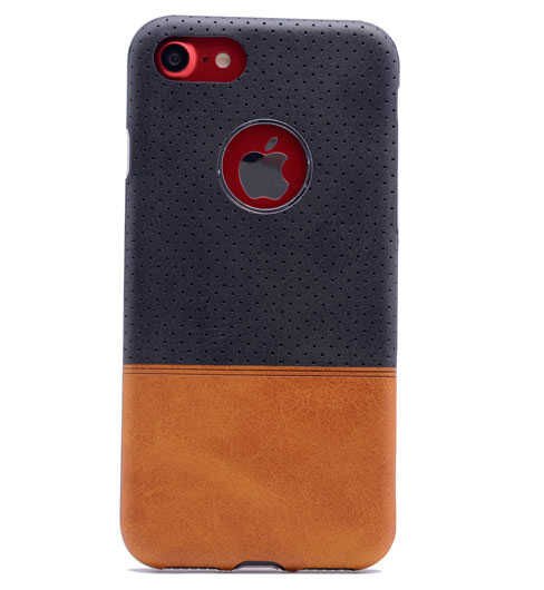Apple iPhone 7 Plus Kılıf HEPTEKİLETİŞİM Derili Deku Silikon