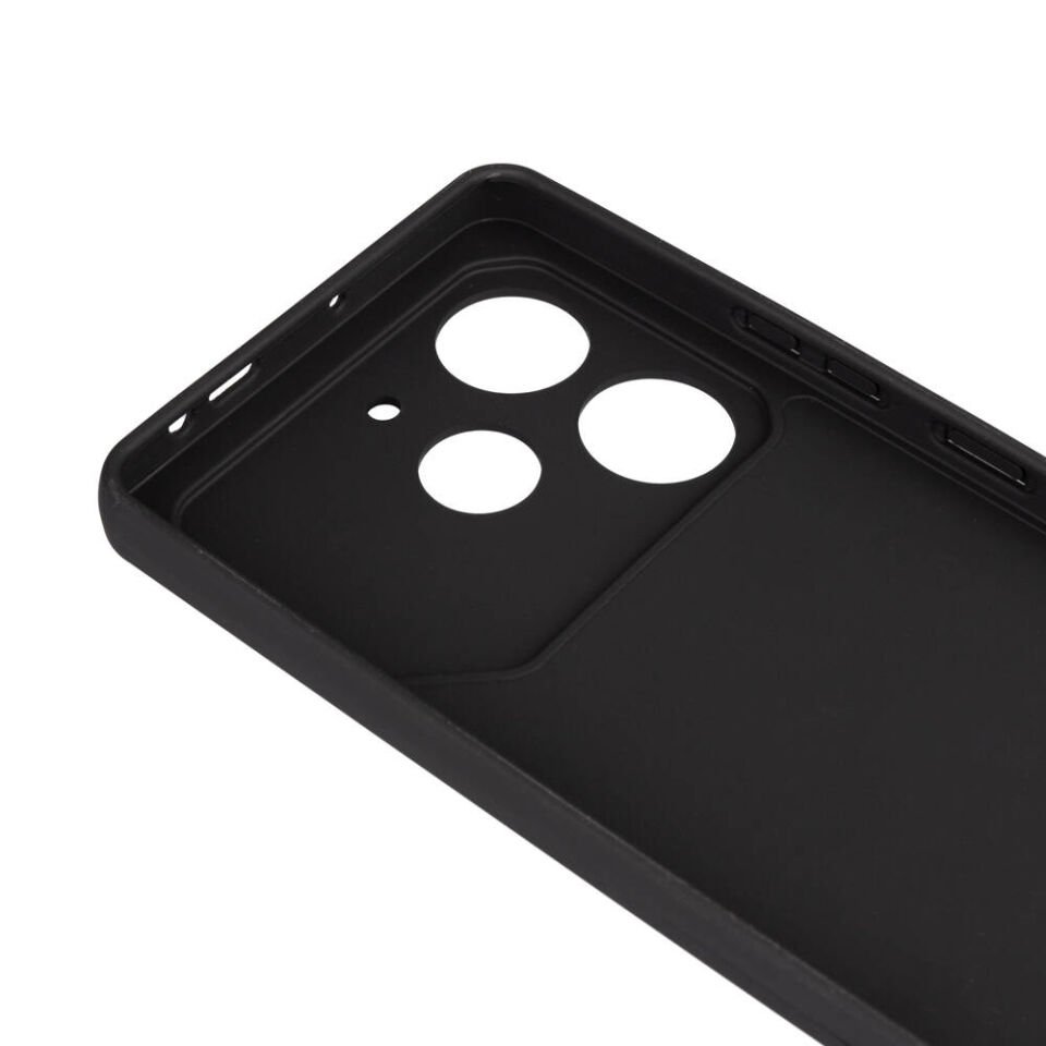 Tecno Pova 6 Pro Kılıf Kamera Korumalı Esnek Renkli Silikon Kapak (Biye) Siyah
