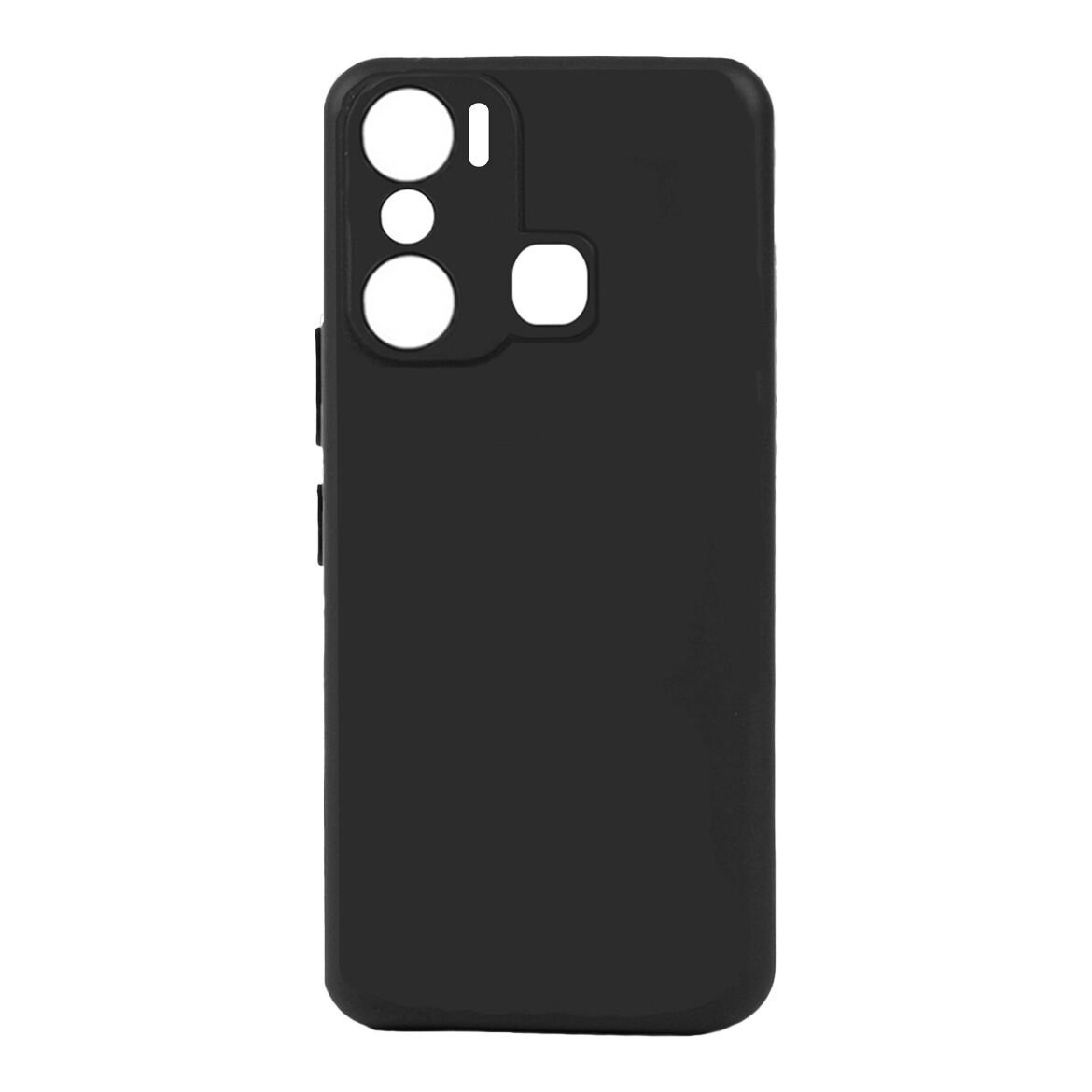 İnfinix Hot 20i Kılıf Kamera Korumalı Esnek Renkli Silikon Kapak (Biye) Lacivert