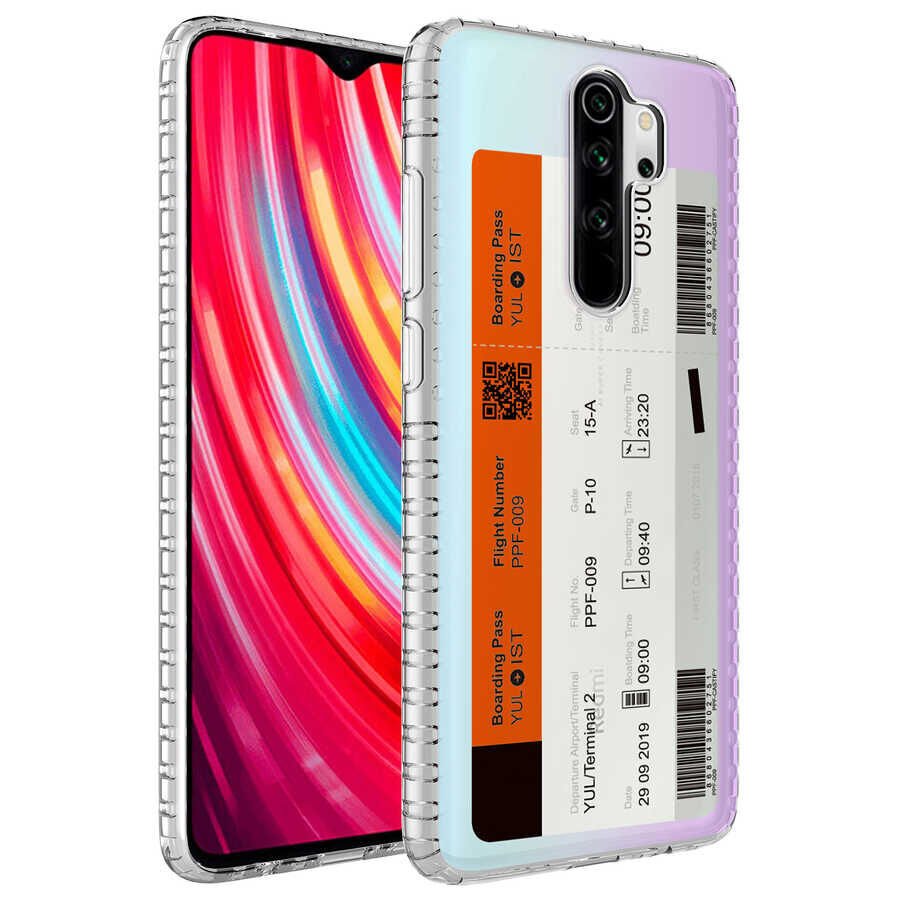 Xiaomi Redmi Note 8 Pro Kılıf Kamera Çıkıntılı Airbag Kenarlı Darbe Emici Desenli Kapak (ELEGANS) NO1