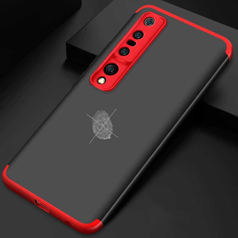 Xiaomi Mi 10 Pro Kılıf 360 Tam Koruma Ön Ve Arka Sert Mika Kapak Orjinal Ays Gkk Kapak Siyah