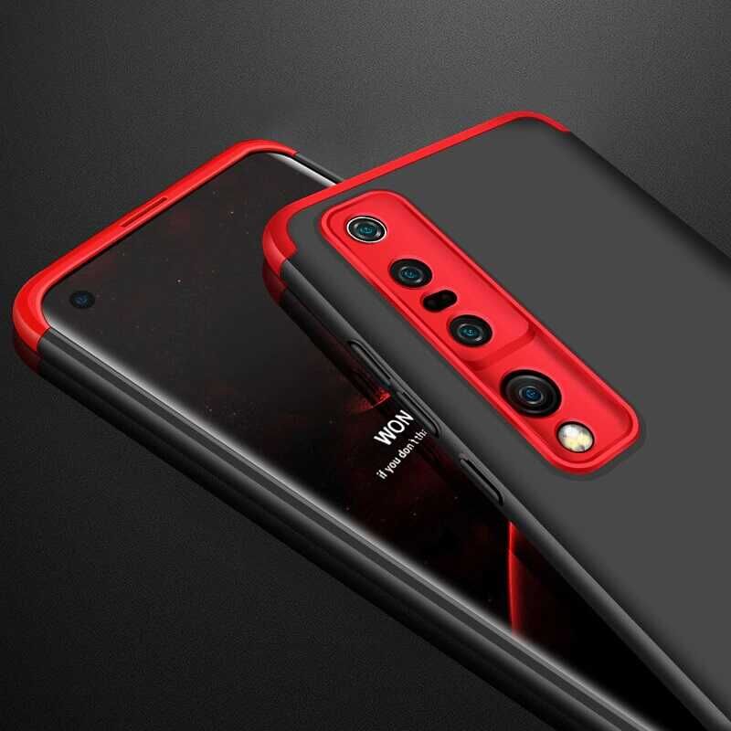 Xiaomi Mi 10 Pro Kılıf 360 Tam Koruma Ön Ve Arka Sert Mika Kapak Orjinal Ays Gkk Kapak Siyah