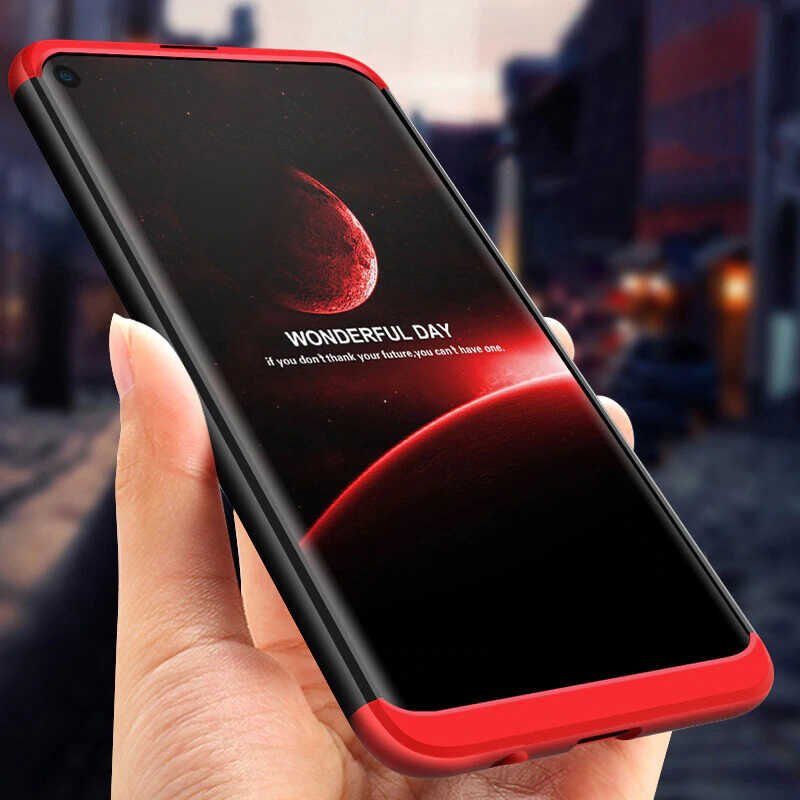 Xiaomi Mi 10 Pro Kılıf 360 Tam Koruma Ön Ve Arka Sert Mika Kapak Orjinal Ays Gkk Kapak Mavi