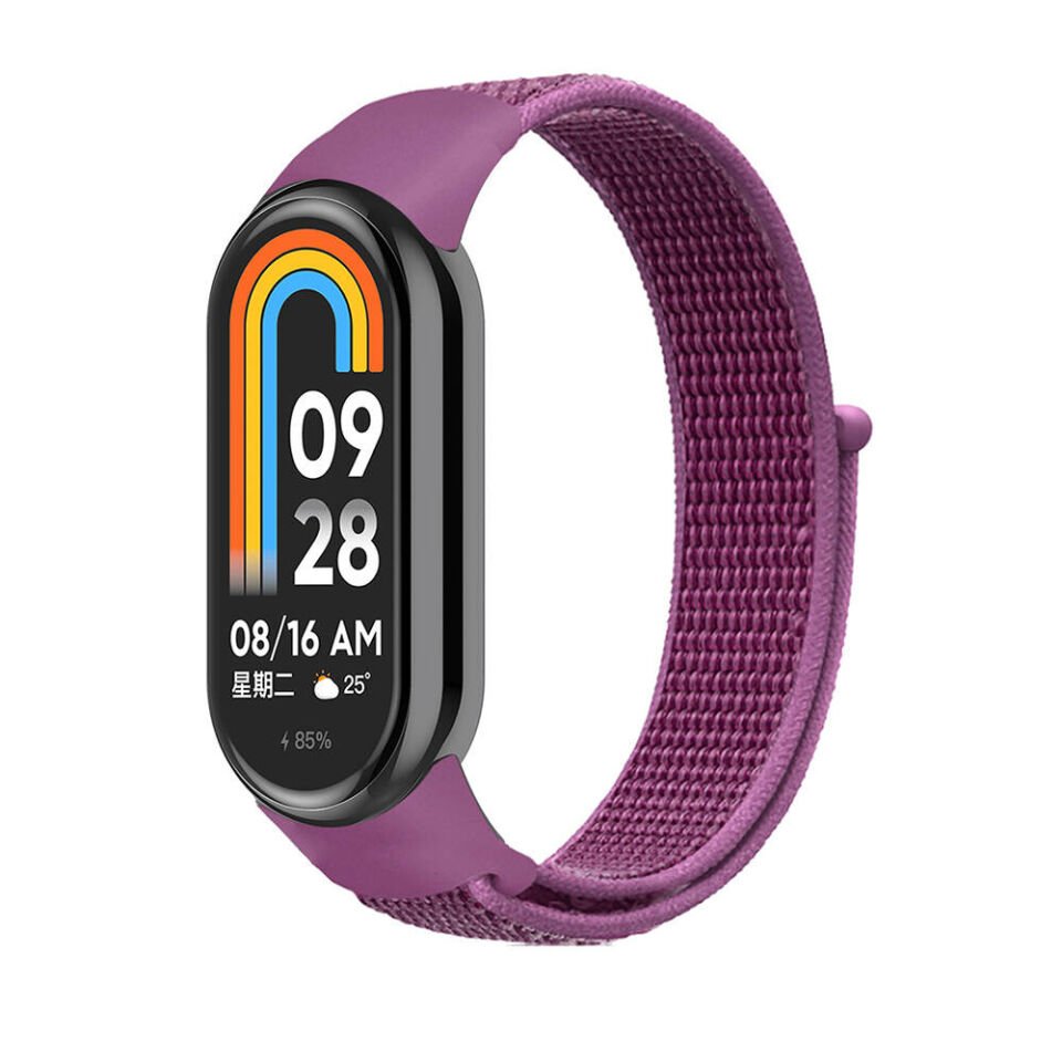 Xiaomi Mi Band 9 Hasır Kordon Kaliteli Tasarım (KRD-03) Mor